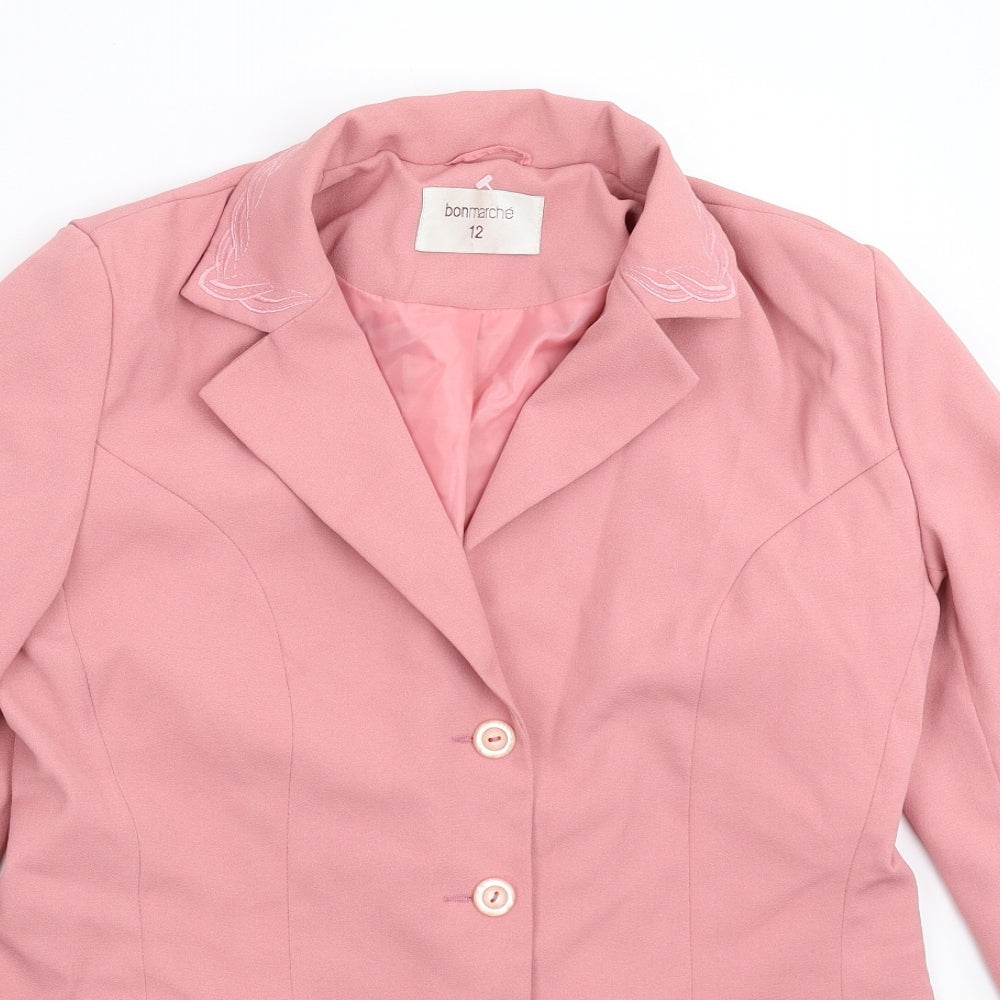 Bonmarché Womens Pink   Jacket Suit Jacket Size 12