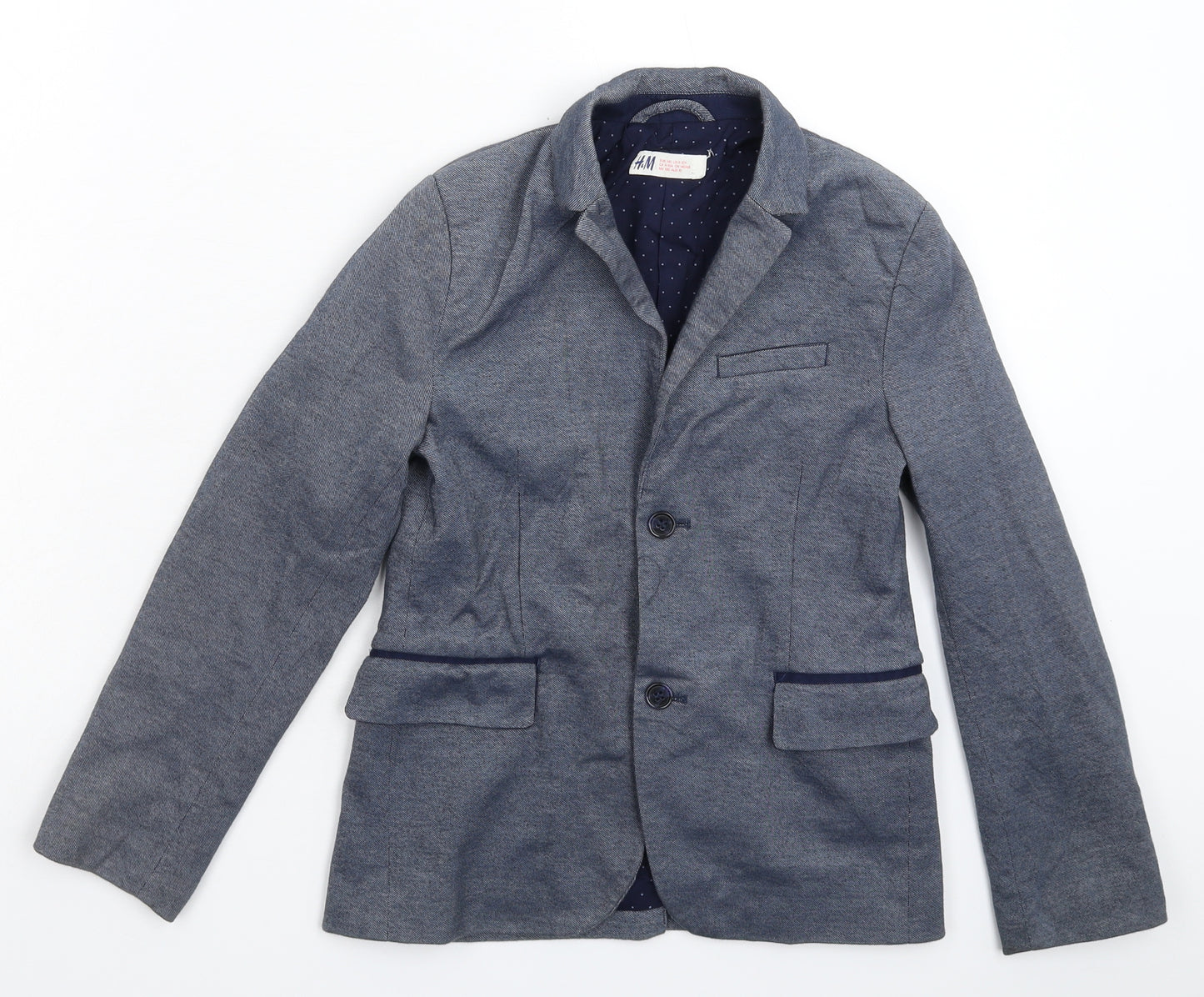 H&M Boys Blue   Jacket Blazer Size 9-10 Years  - Suit