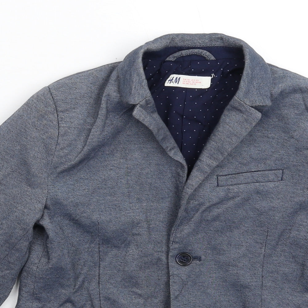 H&M Boys Blue   Jacket Blazer Size 9-10 Years  - Suit