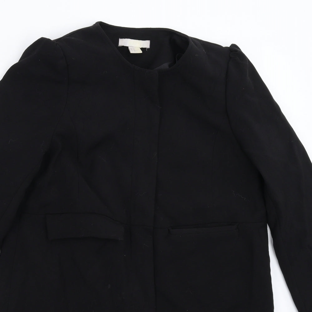H&M Womens Black   Jacket Blazer Size 14