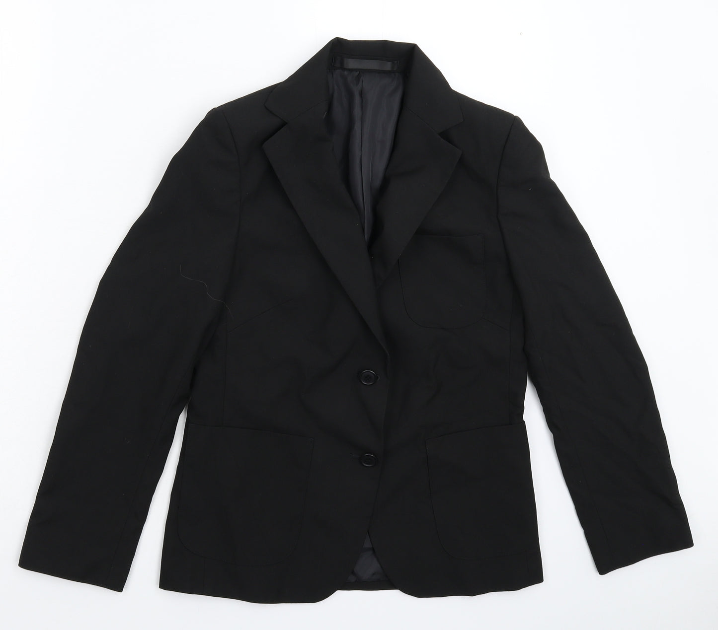 Marks and Spencer Girls Black   Jacket Blazer Size 12 Years  - Suit