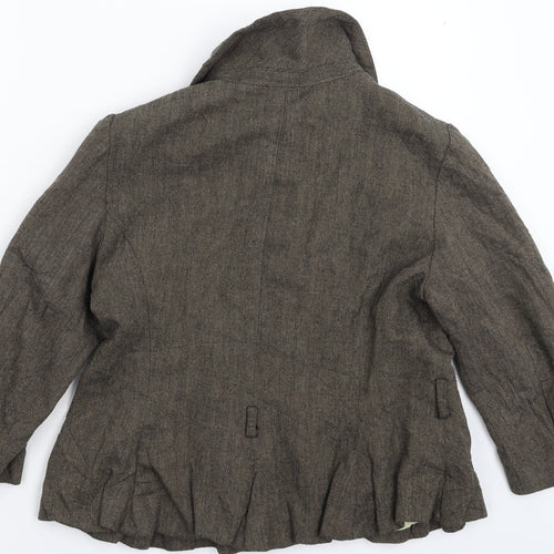 IKKS Womens Grey   Jacket Blazer Size 14