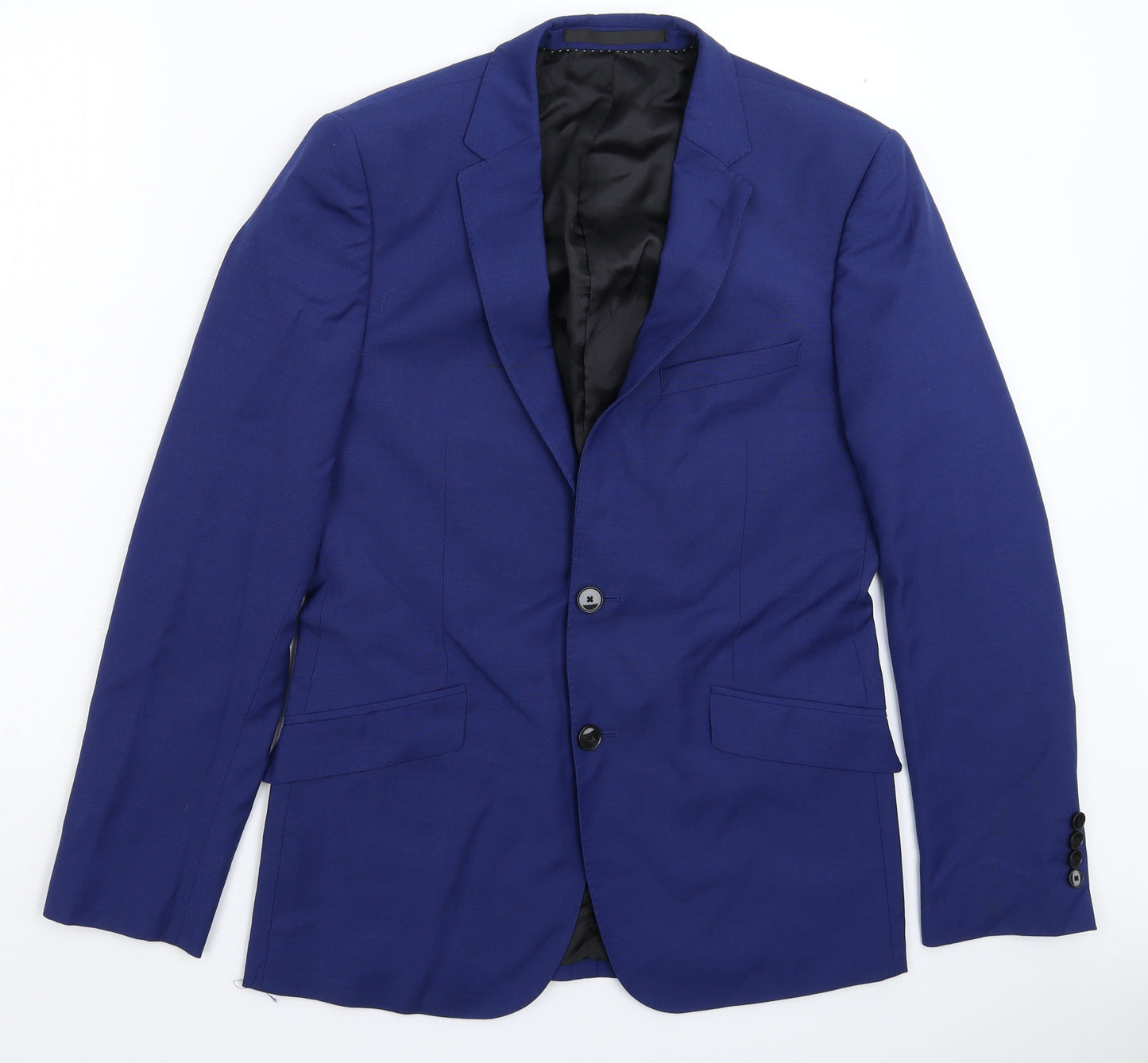 John Lewis Mens Blue   Jacket Suit Jacket Size 38