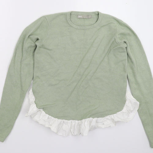 ASOS Womens Green  Knit Pullover Jumper Size 10