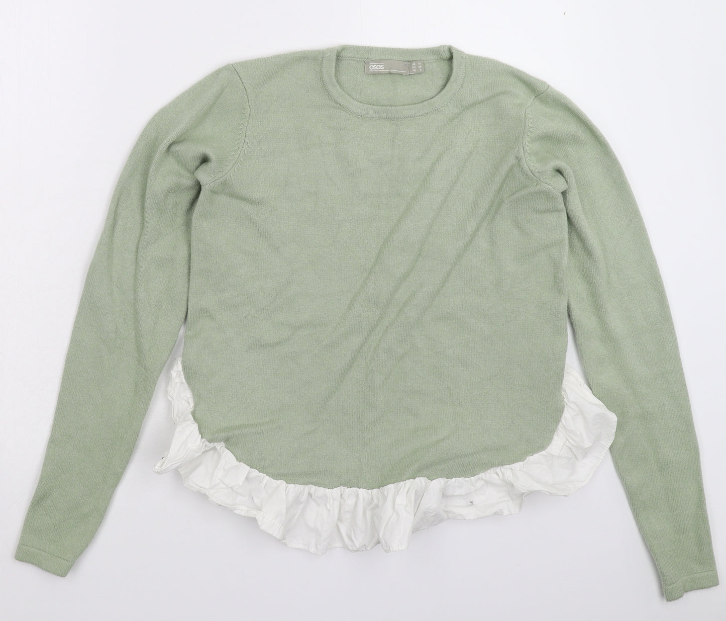 ASOS Womens Green  Knit Pullover Jumper Size 10