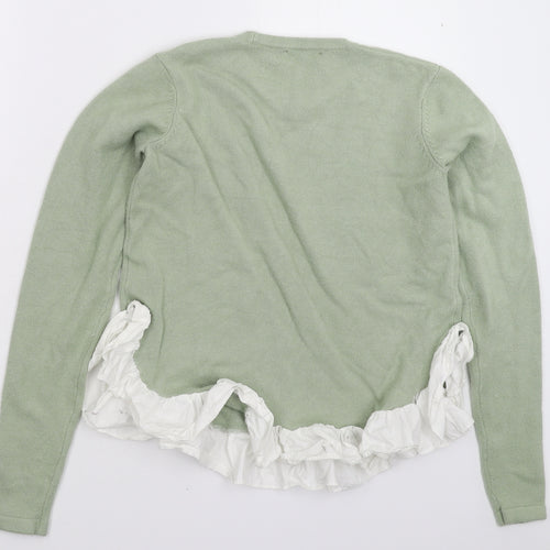 ASOS Womens Green  Knit Pullover Jumper Size 10