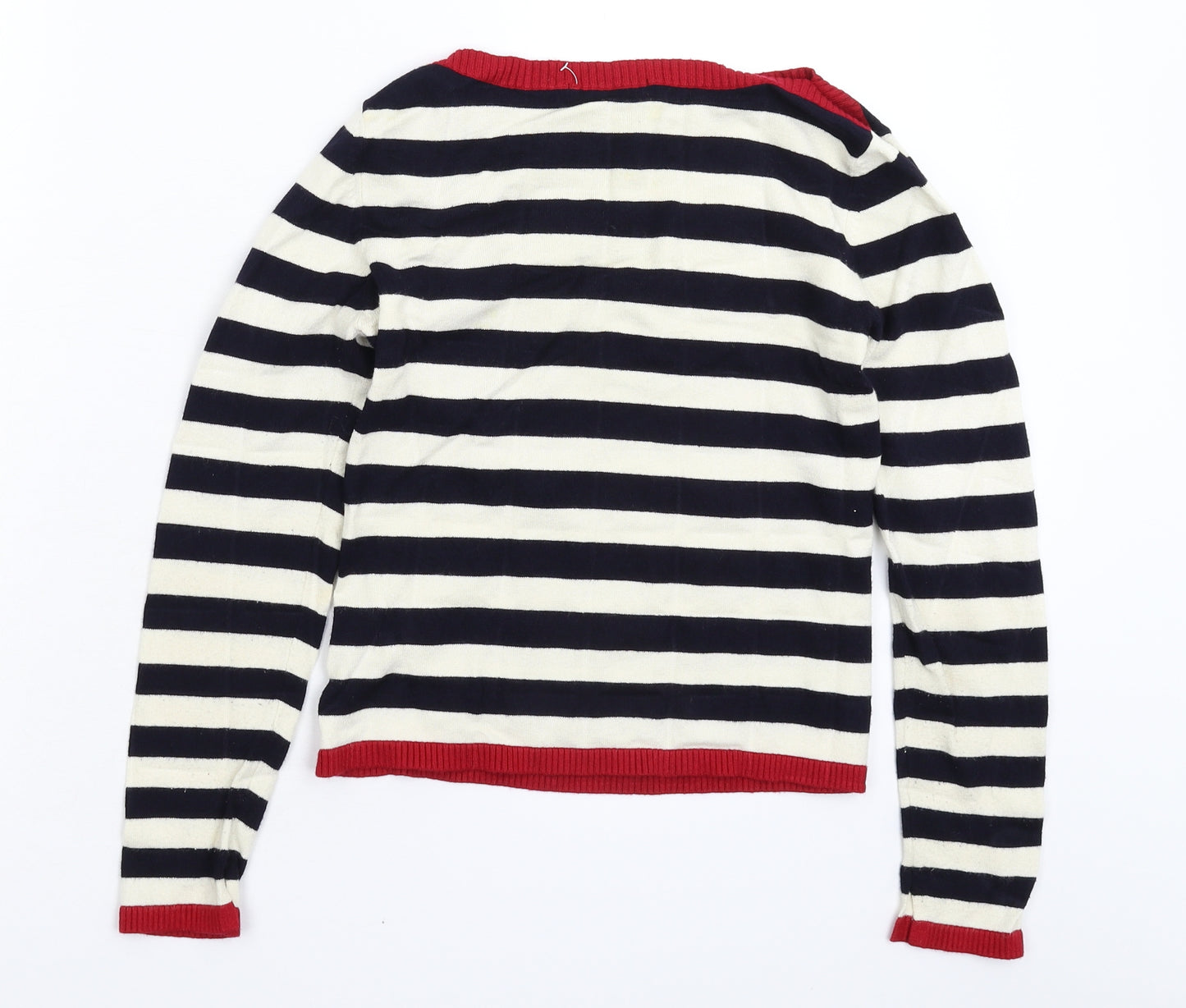 Marks and Spencer Womens Multicoloured Striped Knit Pullover Jumper Size 10