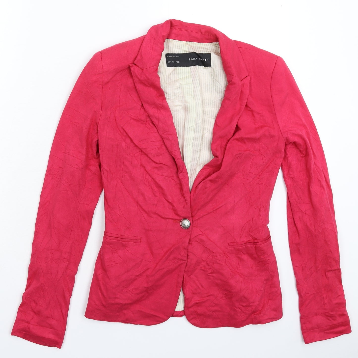 Zara Womens Pink   Jacket Blazer Size XS
