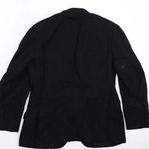 The Scotch House Mens Black   Jacket Blazer Size 38