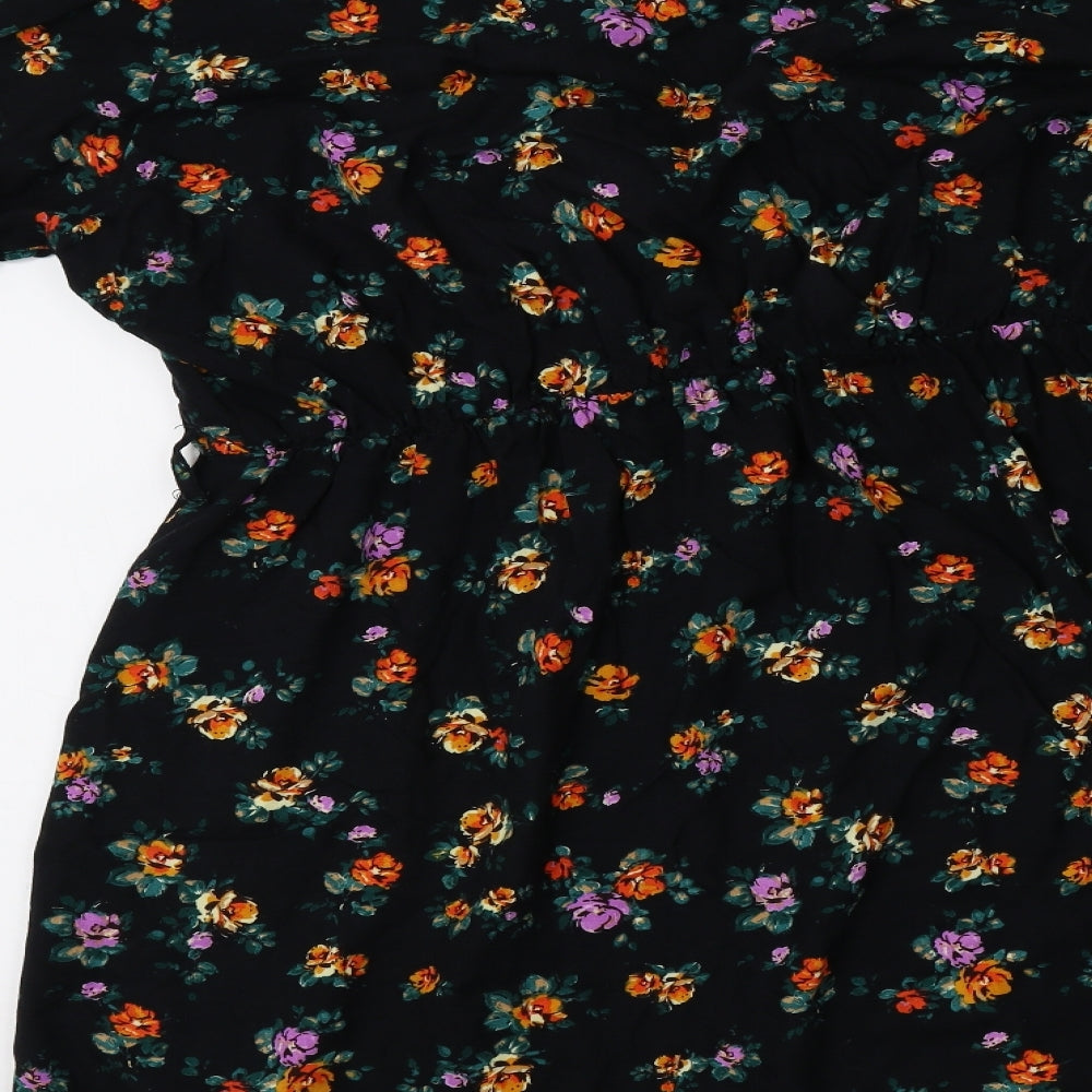 KOKO Womens Black Floral  A-Line  Size 22
