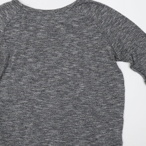 Primark Womens Grey  Knit Pullover Sweatshirt Size 6