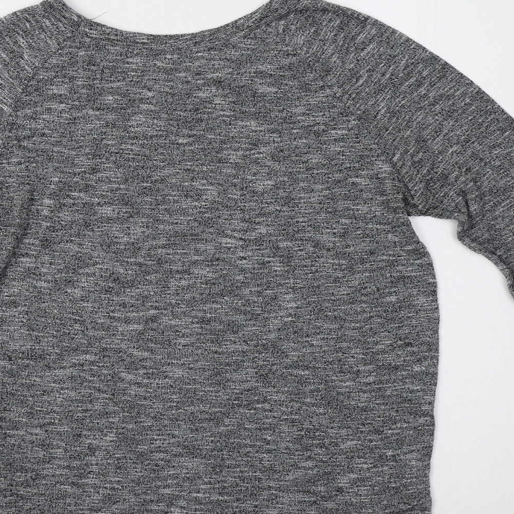 Primark Womens Grey  Knit Pullover Sweatshirt Size 6