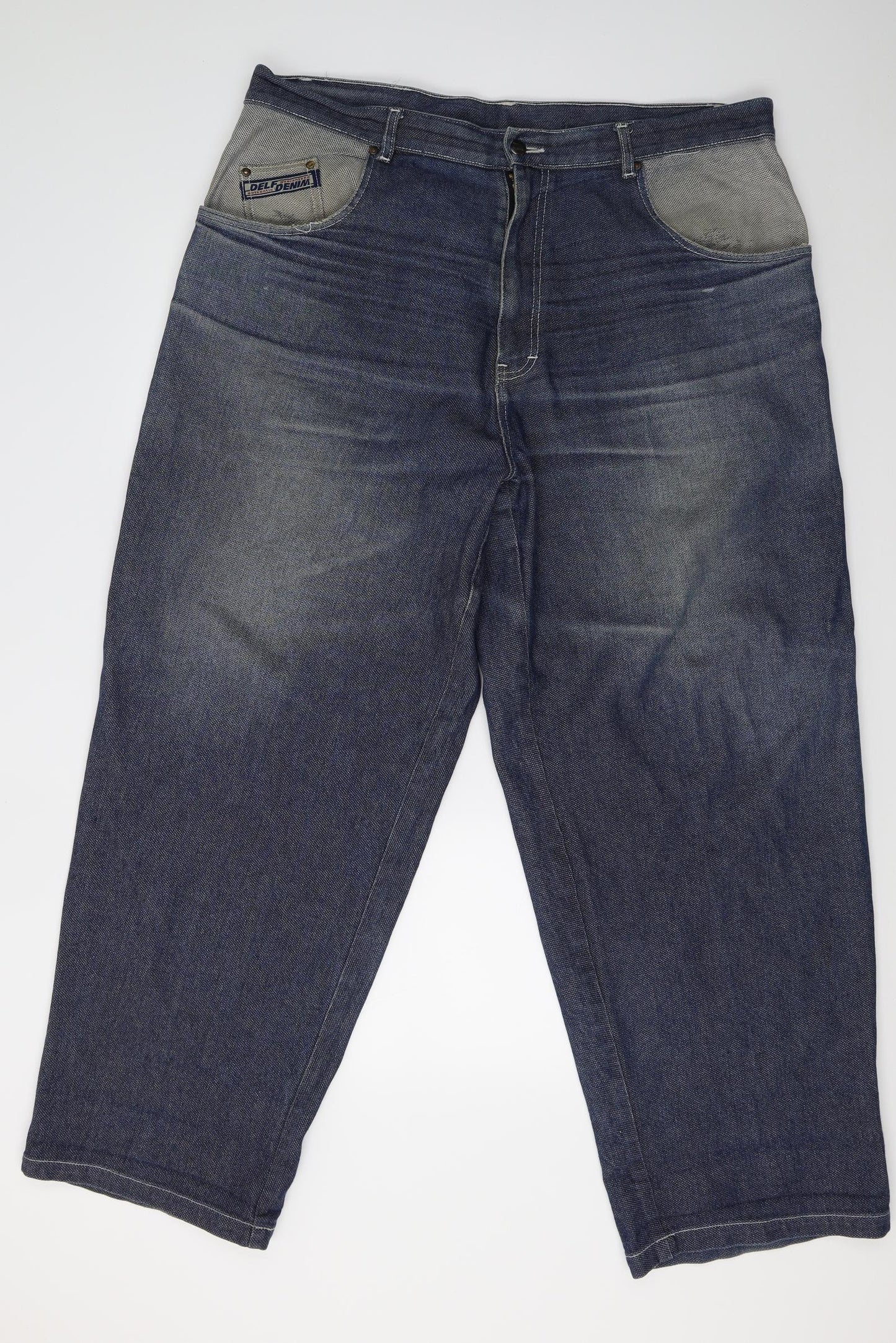 delf denim Mens Blue  Denim Straight Jeans Size 2XL L32 in