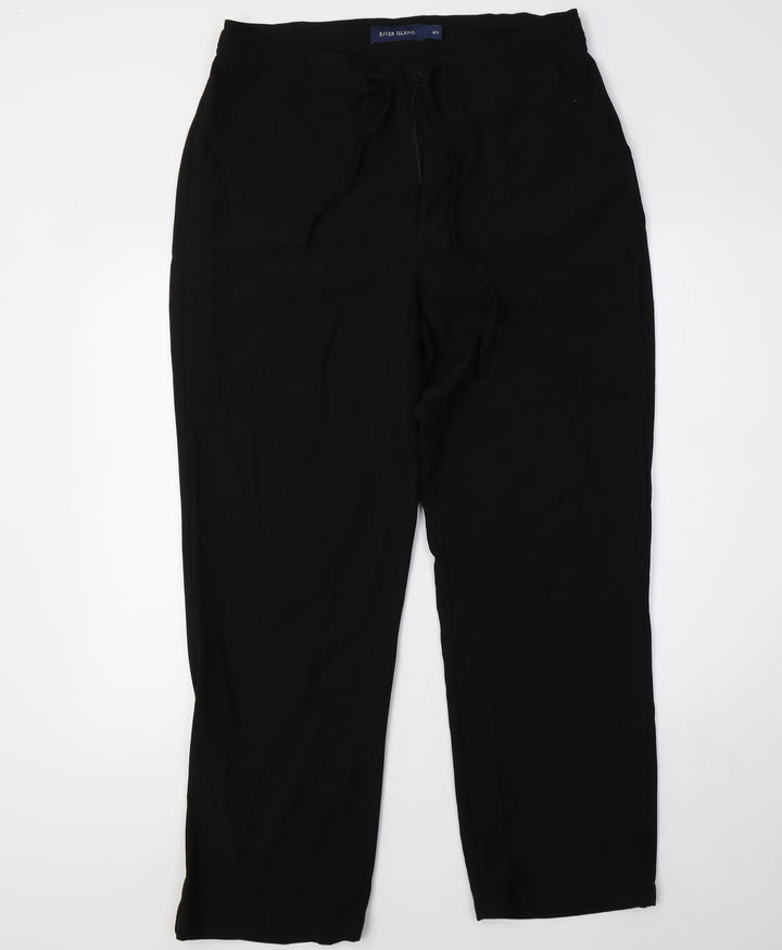River Island Womens Black   Sweatpants Trousers Size 32 L28 in