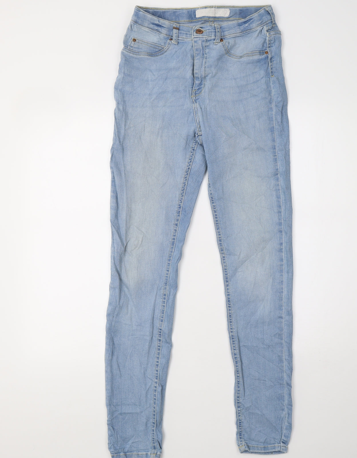 Preworn Womens Blue  Denim Skinny Jeans Size 28 L32 in