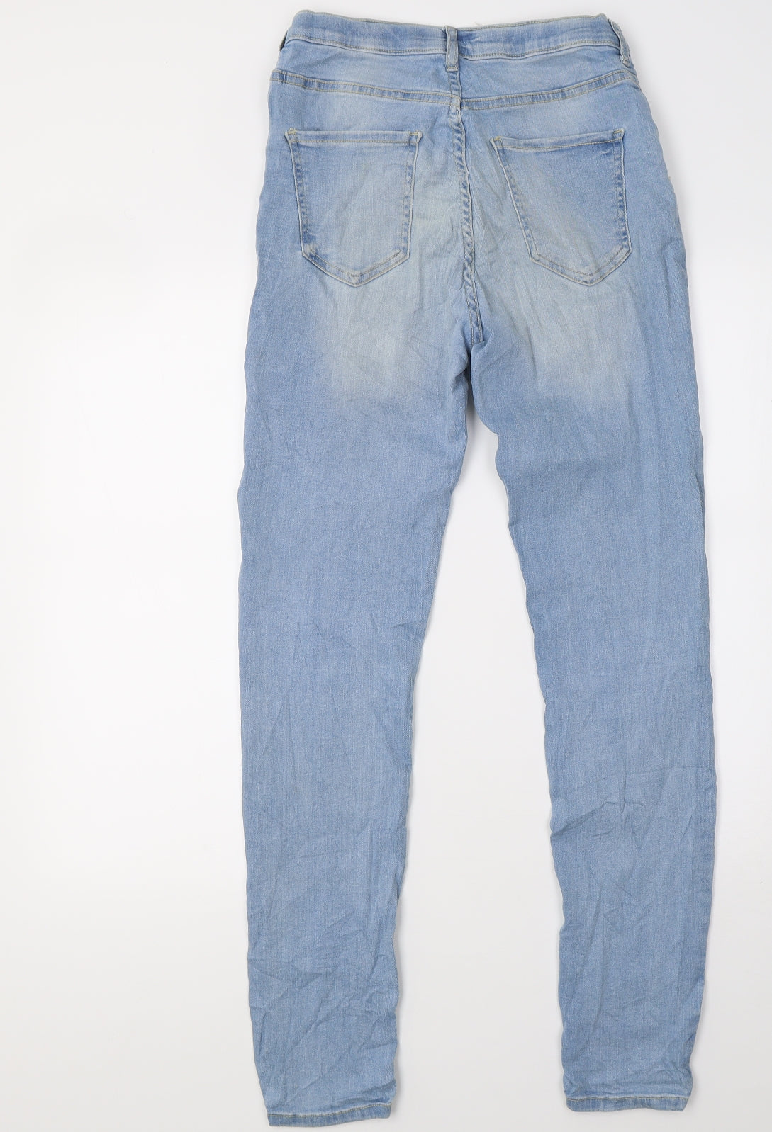 Preworn Womens Blue  Denim Skinny Jeans Size 28 L32 in