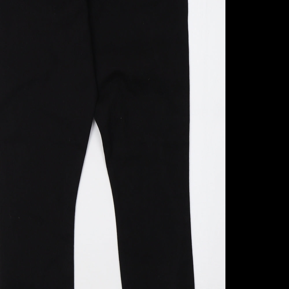 PEP&CO Womens Black  Denim Jegging Trousers Size 14 L30 in