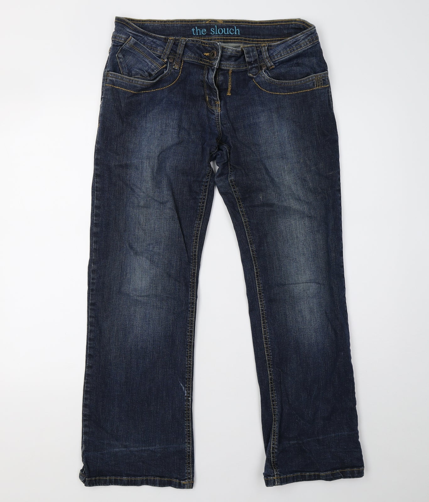 falmer Womens Blue  Denim Straight Jeans Size 10 L28 in