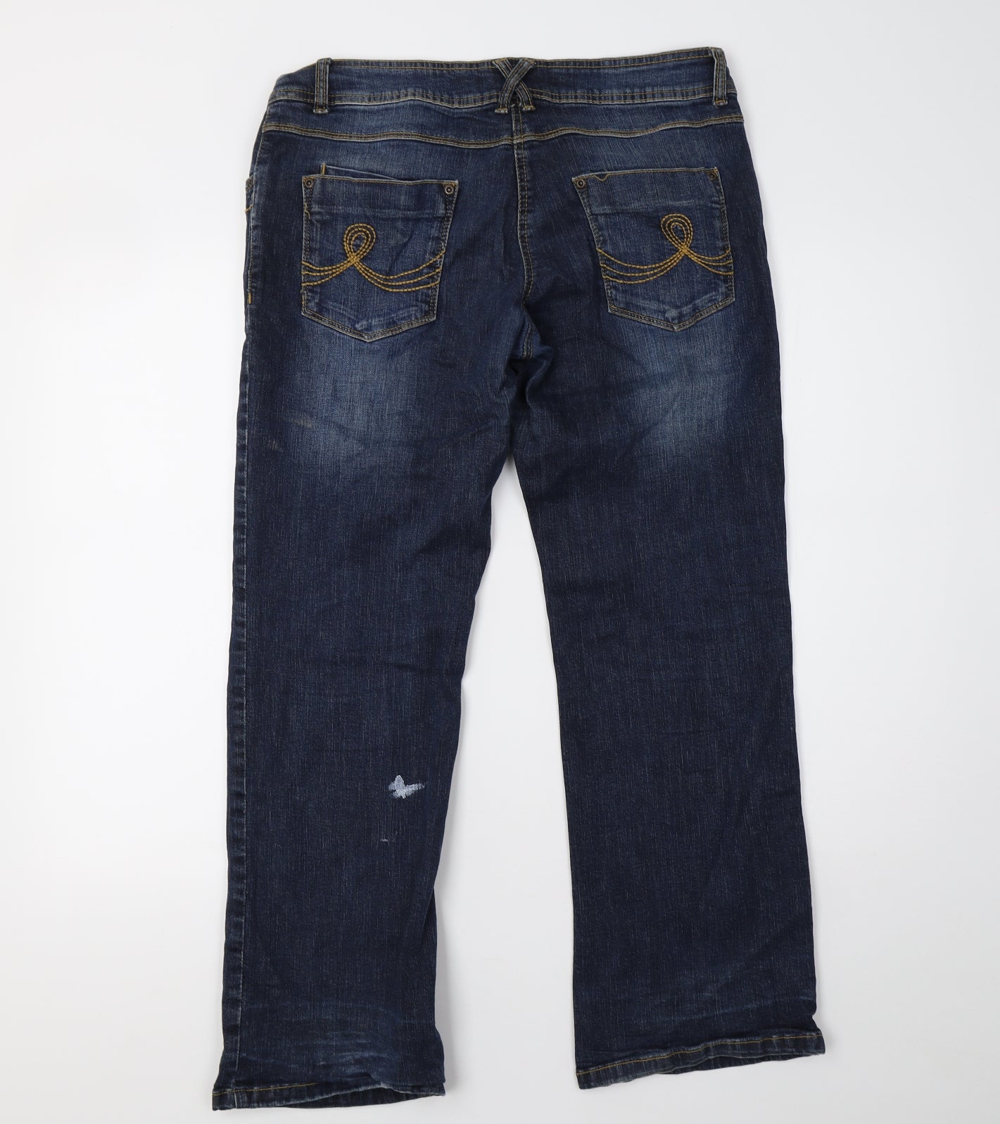 falmer Womens Blue  Denim Straight Jeans Size 10 L28 in