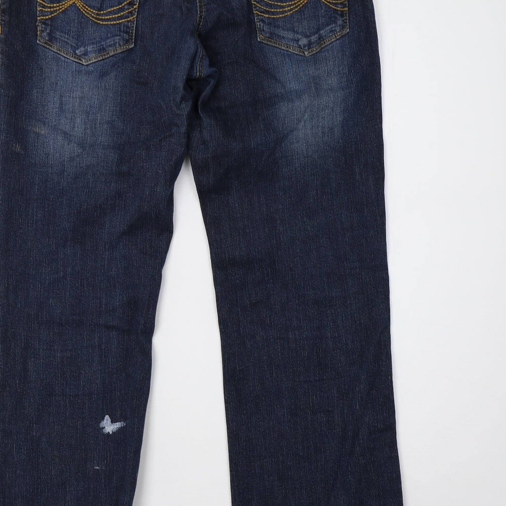 falmer Womens Blue  Denim Straight Jeans Size 10 L28 in