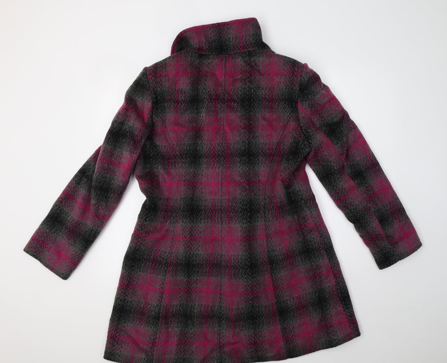 M&Co Womens Purple Check  Jacket Blazer Size 16