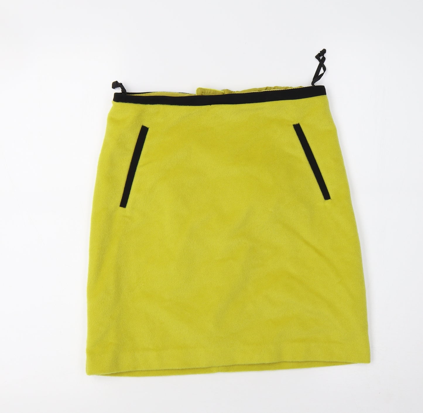 Marks and Spencer Womens Yellow   A-Line Skirt Size 6