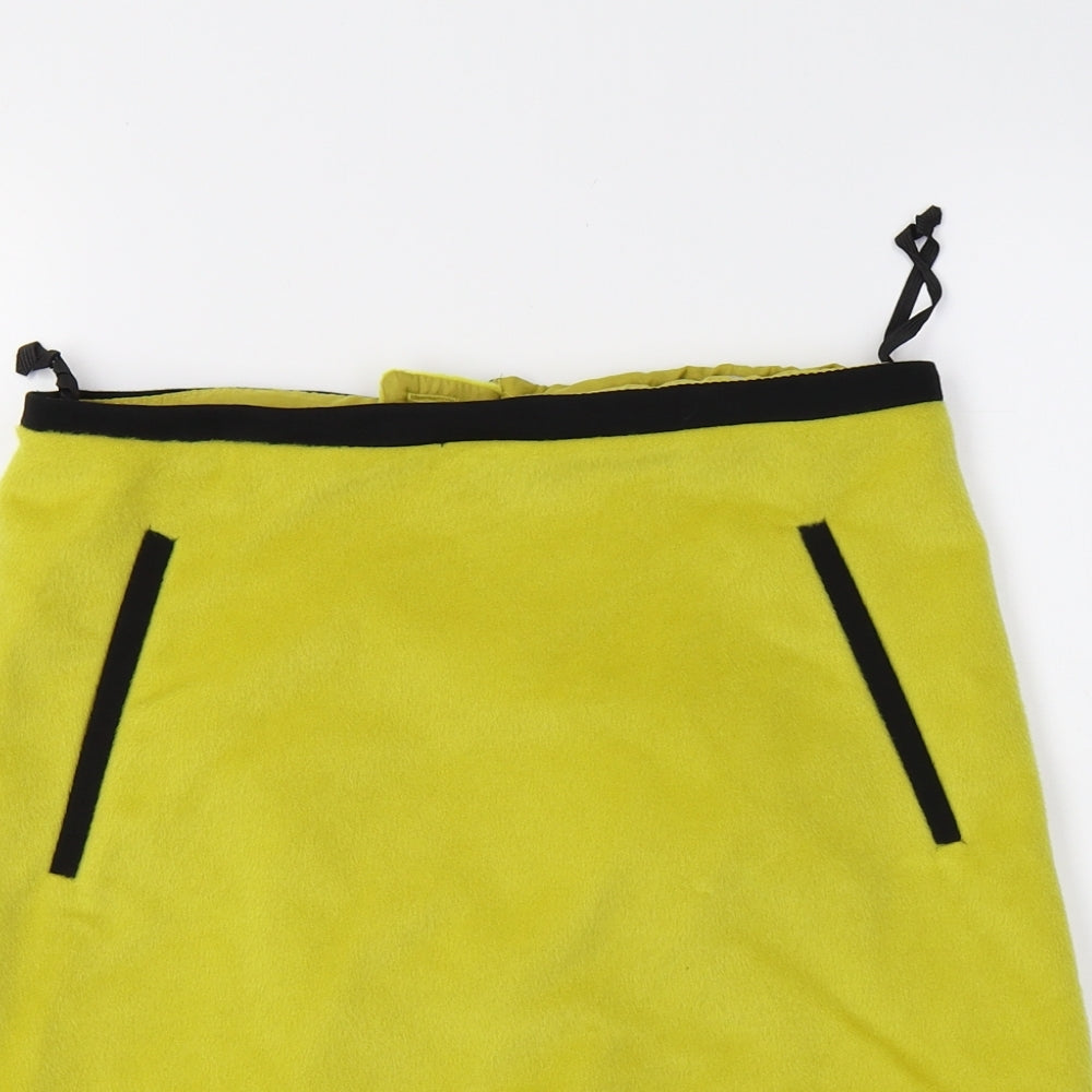 Marks and Spencer Womens Yellow   A-Line Skirt Size 6