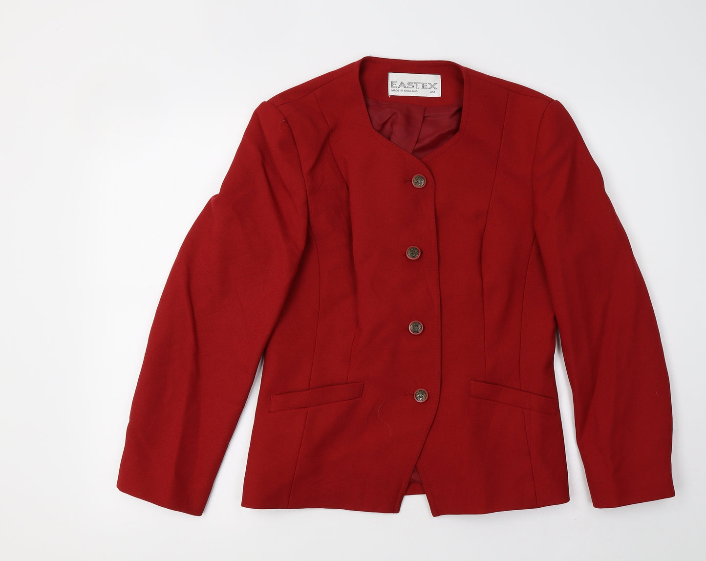 Eastex Womens Red   Jacket Blazer Size 10