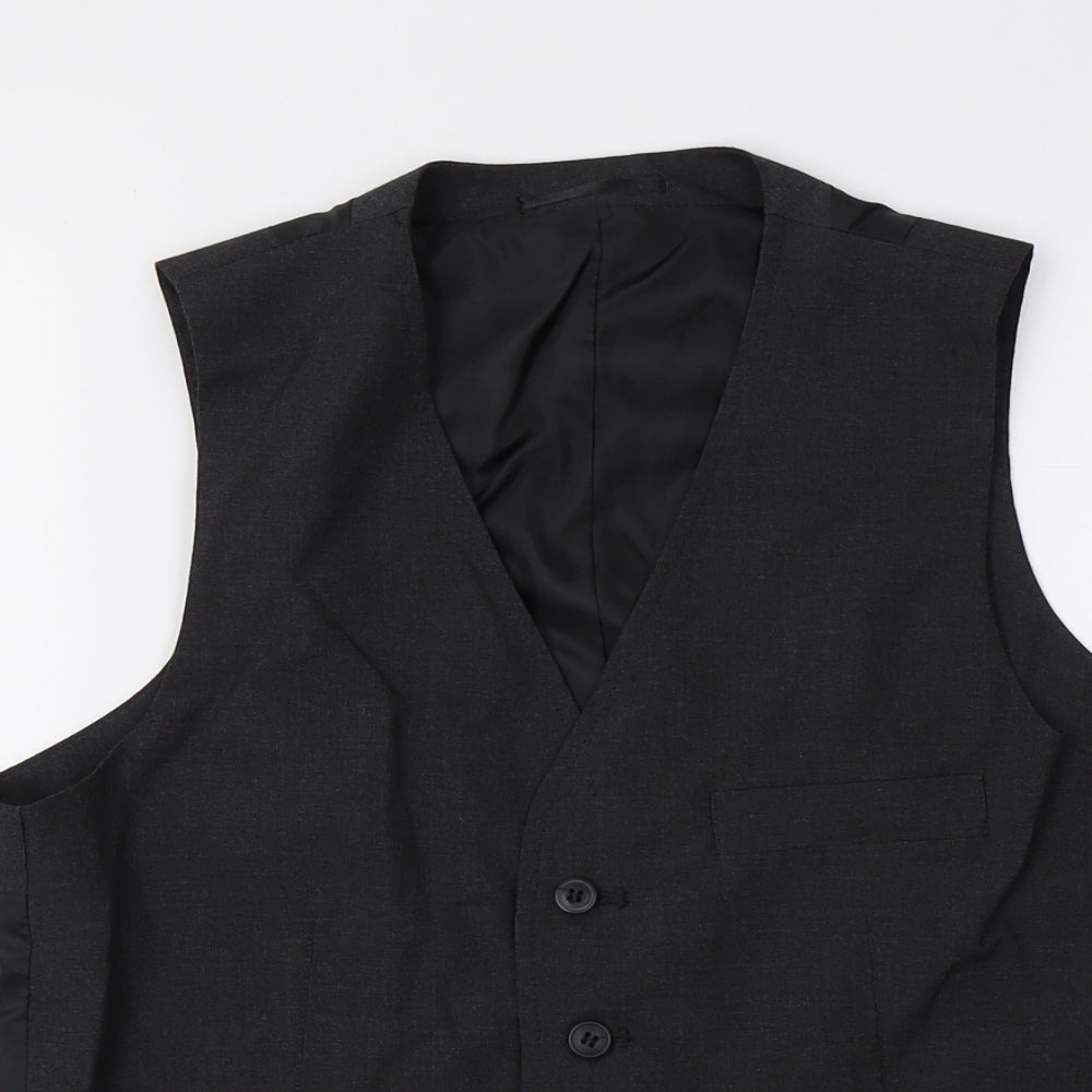 Topman Mens Grey   Jacket Suit Waistcoat Size 38
