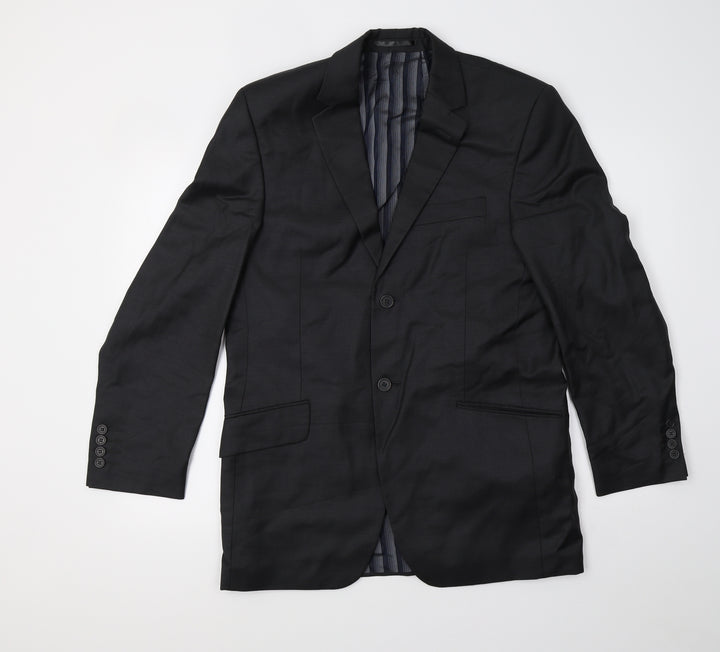 daniel hetcher Mens Black   Jacket Blazer Size 38