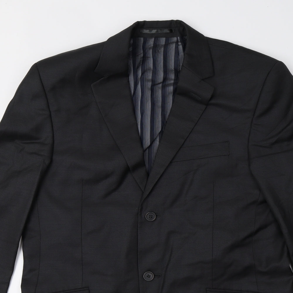 daniel hetcher Mens Black   Jacket Blazer Size 38