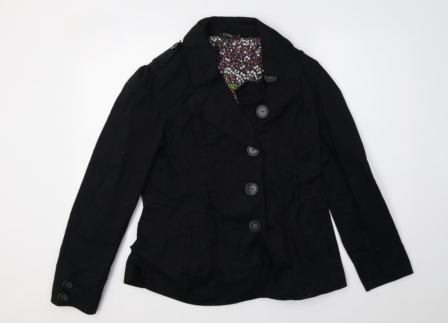 Dunnes Stores Womens Black   Jacket Blazer Size 12