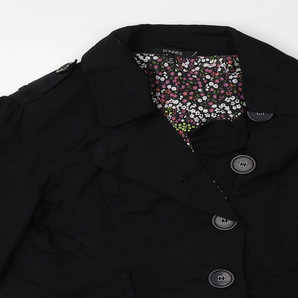 Dunnes Stores Womens Black   Jacket Blazer Size 12