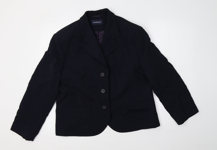 Wardrobe Womens Blue   Jacket Blazer Size 20