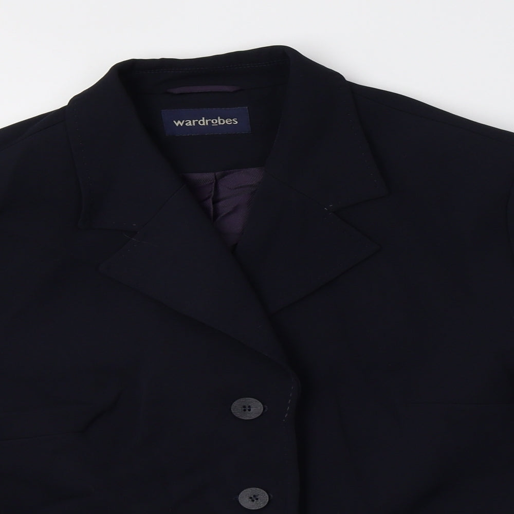 Wardrobe Womens Blue   Jacket Blazer Size 20