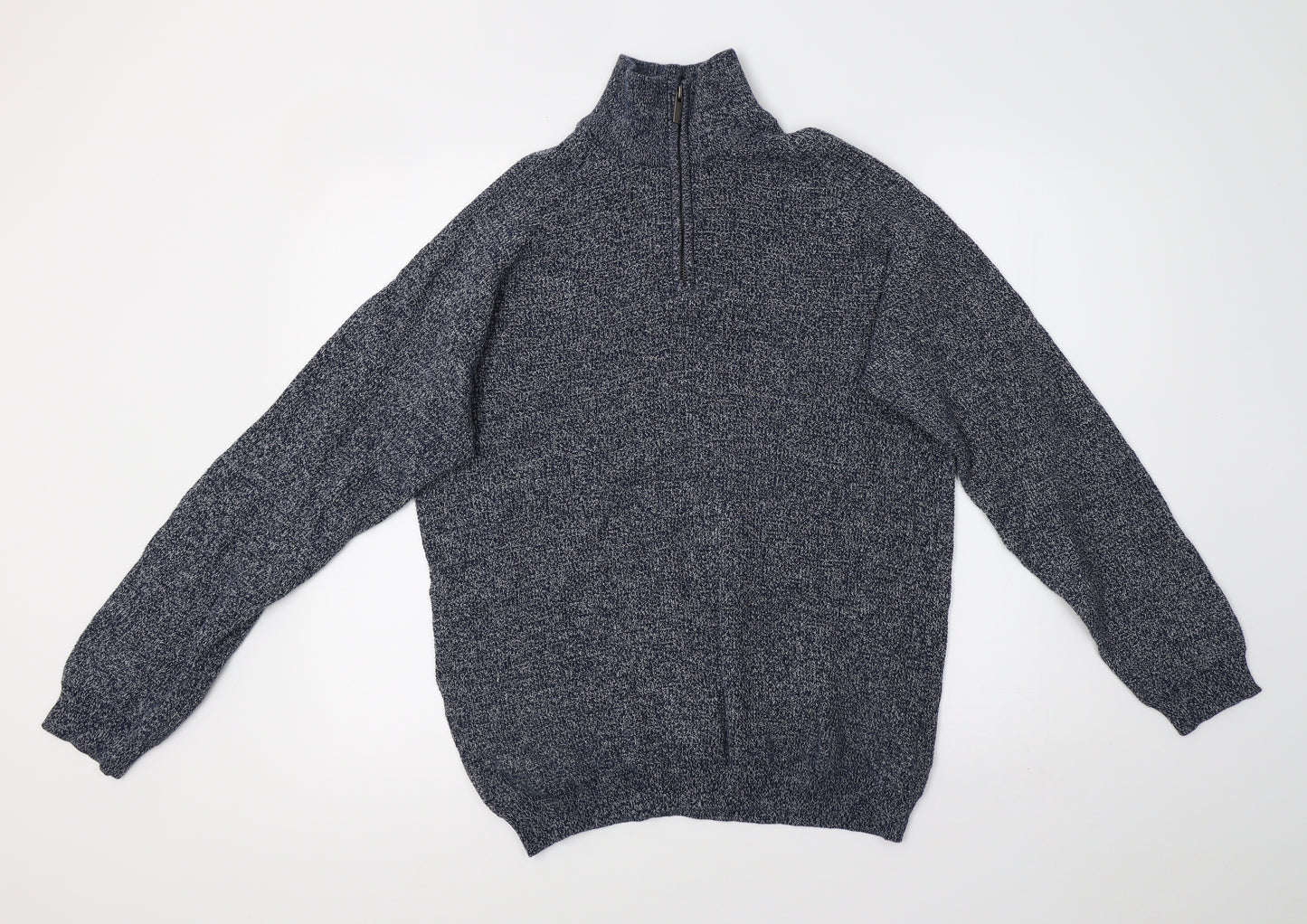 bext Mens Blue  Knit Pullover Sweatshirt Size L