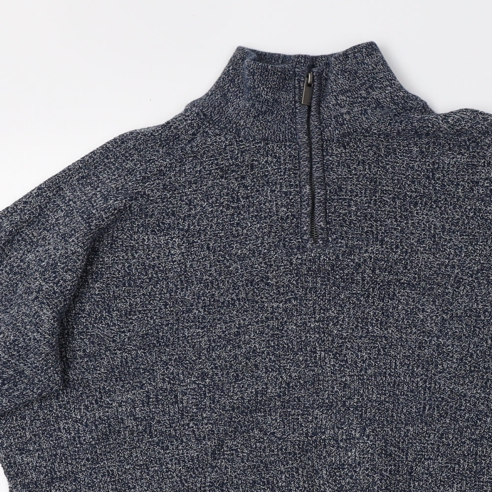 bext Mens Blue  Knit Pullover Sweatshirt Size L