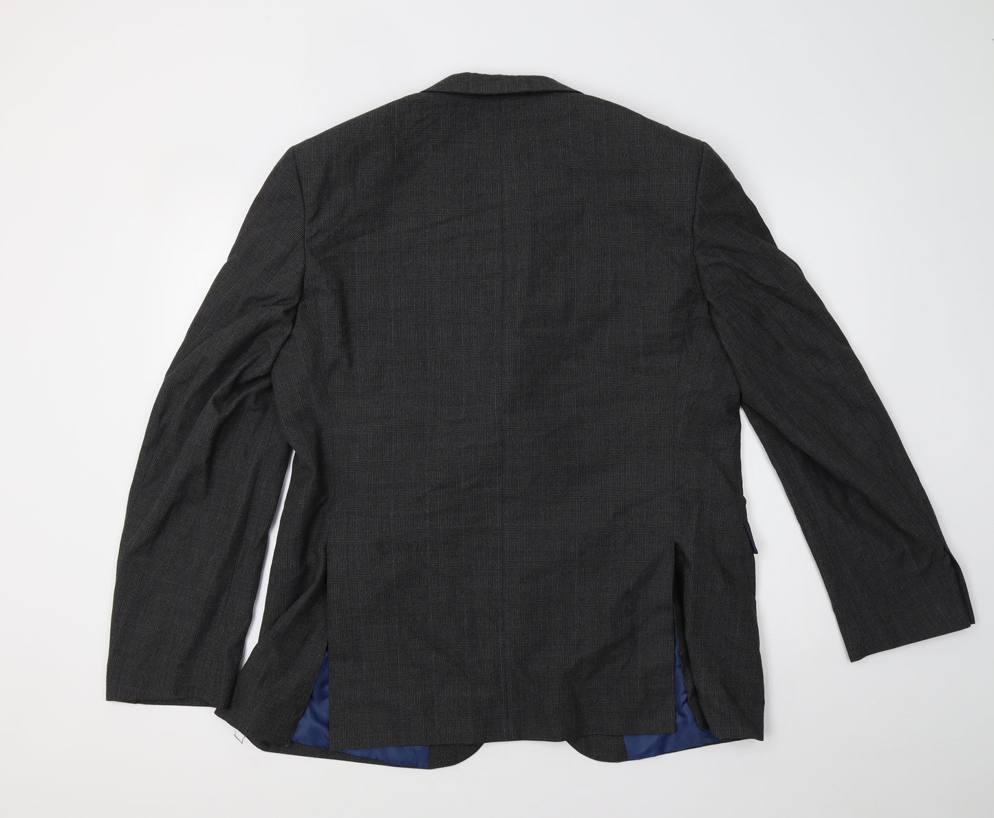 Cedar Wood State Mens Grey Check  Jacket Blazer Size 44