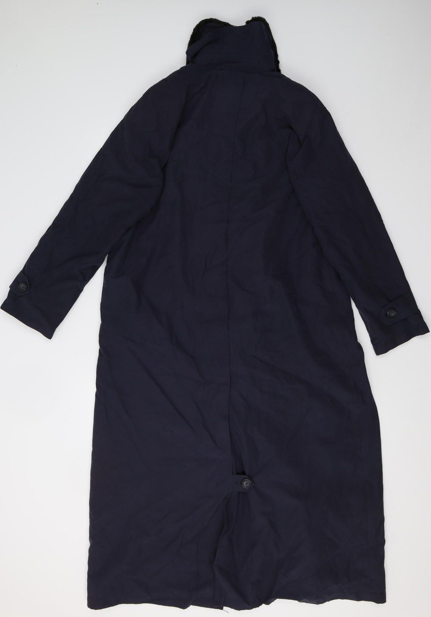 Preworn Mens Blue   Trench Coat Coat Size L