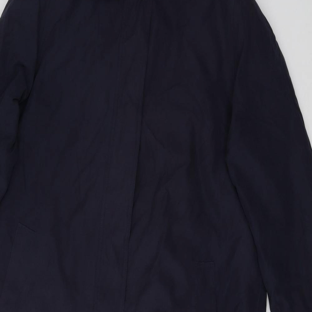 Preworn Mens Blue   Trench Coat Coat Size L