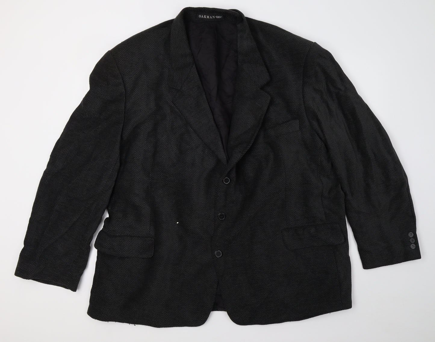 oakman Mens Grey   Jacket Blazer Size 54
