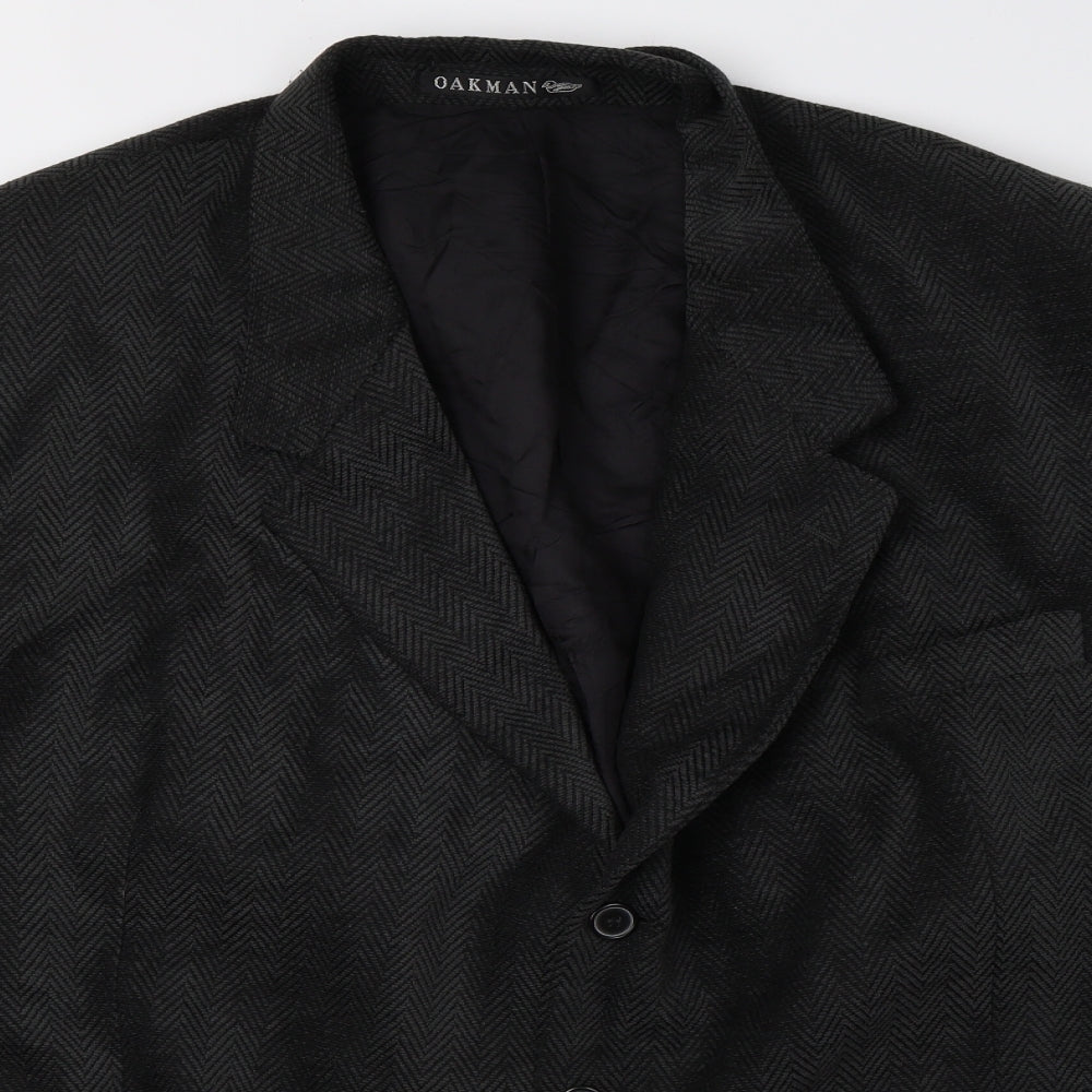 oakman Mens Grey   Jacket Blazer Size 54