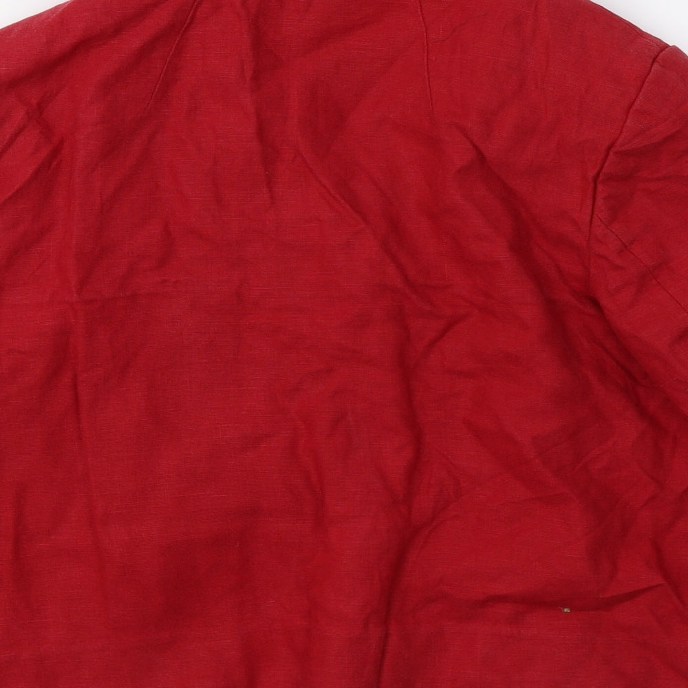 NEXT Womens Red   Jacket Blazer Size 12