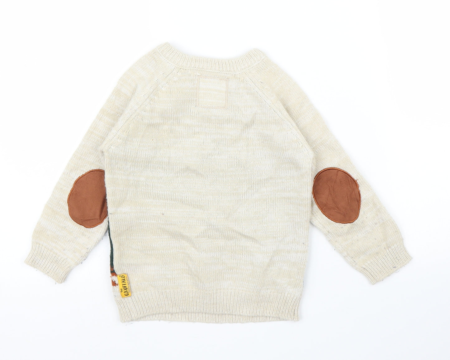 TU Boys Beige   Pullover Jumper Size 3-4 Years  - Gruffalo