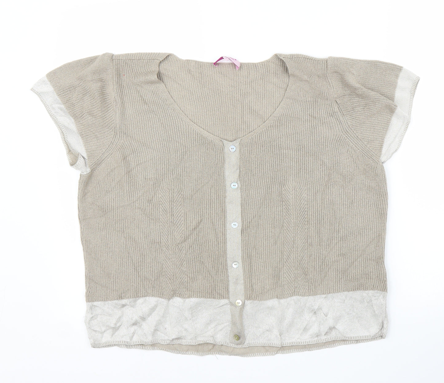 Per Una Womens Beige   Cardigan Jumper Size 20