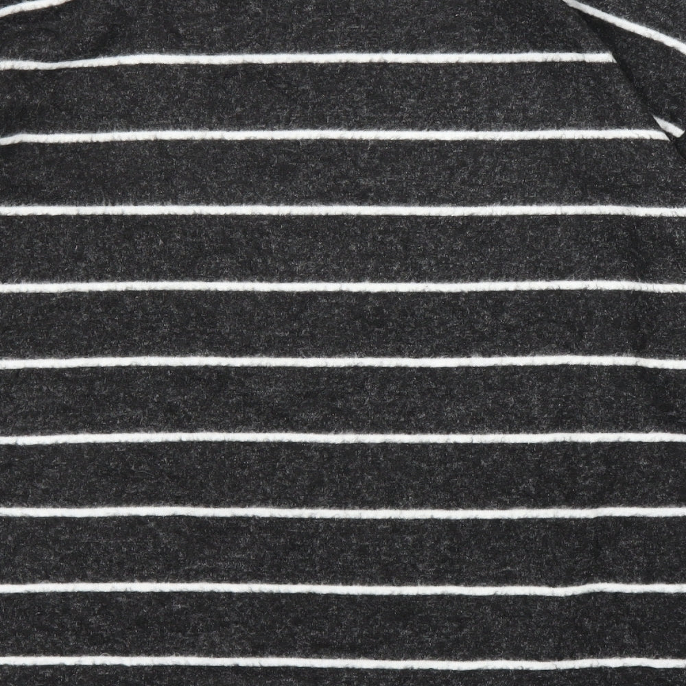 Preworn Womens Grey Striped  Pullover Jumper Size L