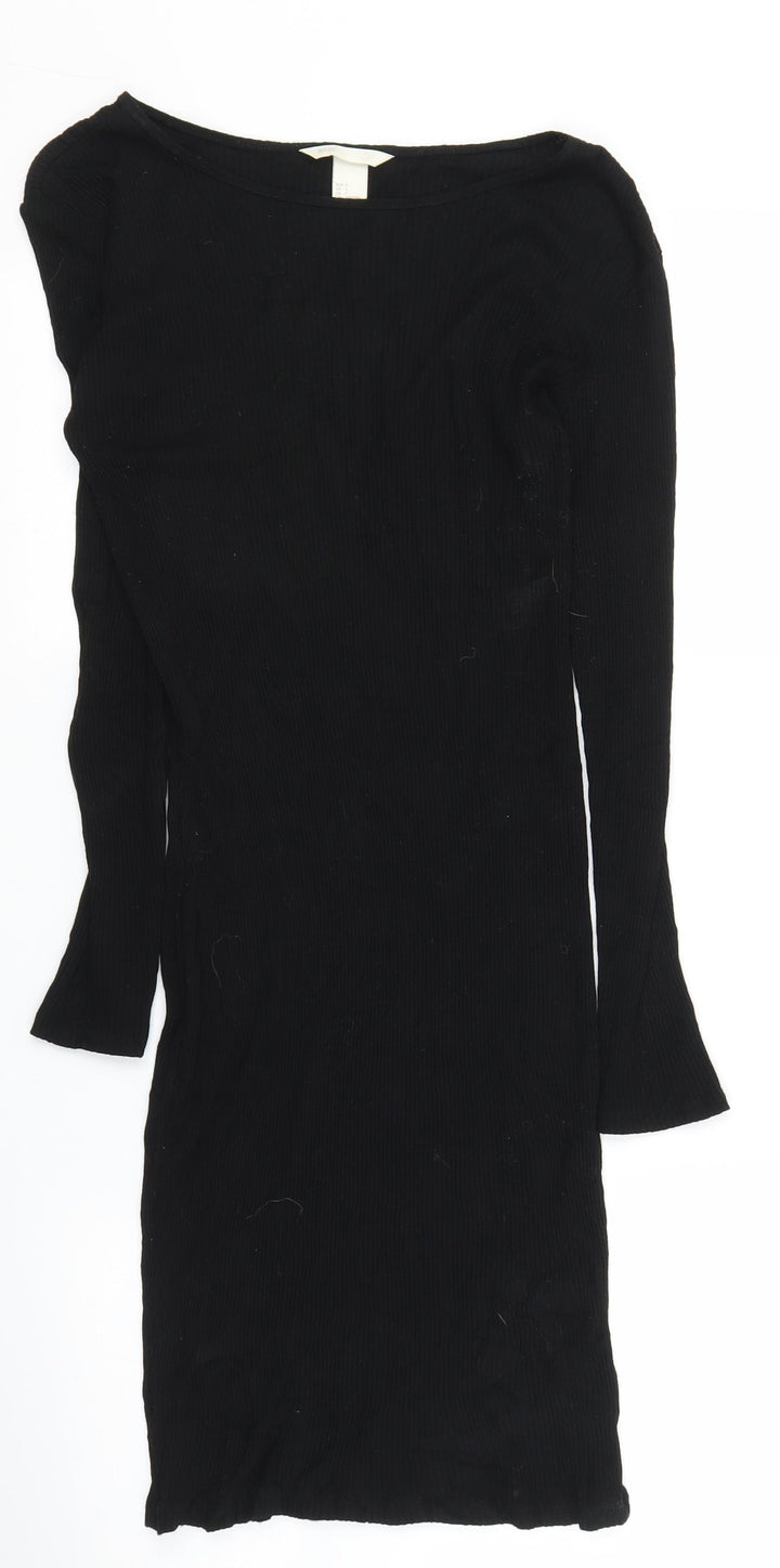 H&M Womens Black A-Line Size S