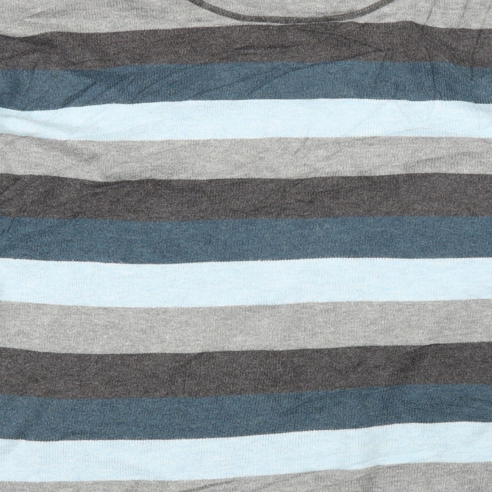 Fat Face Mens Blue Striped  Pullover Jumper Size L