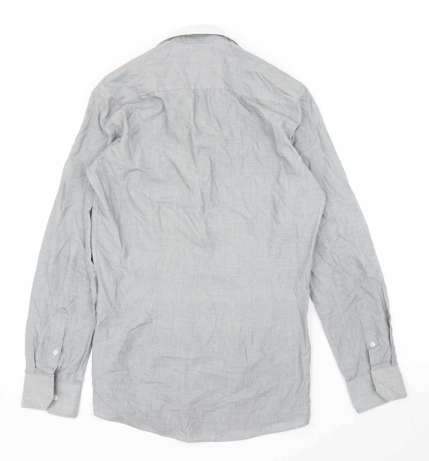 NEXT Mens Grey    Button-Up Size 14.5