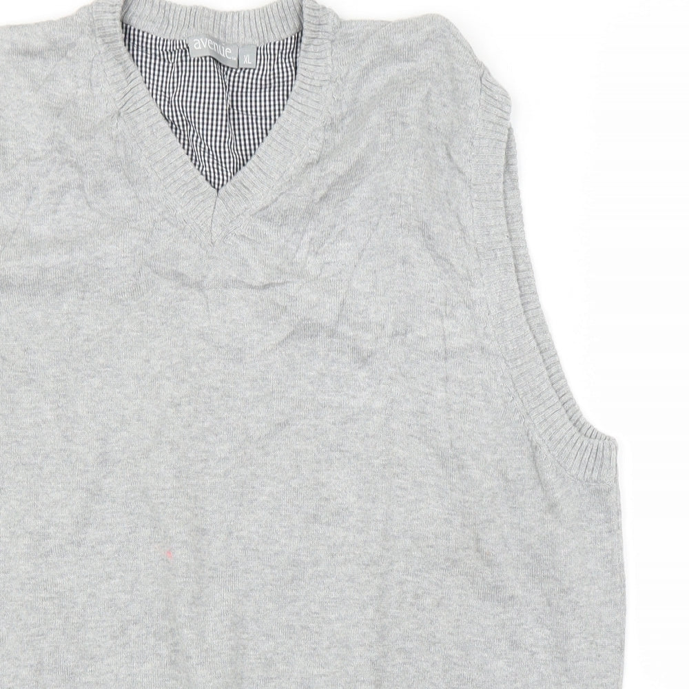 Avenue Mens Grey   Vest Jumper Size XL